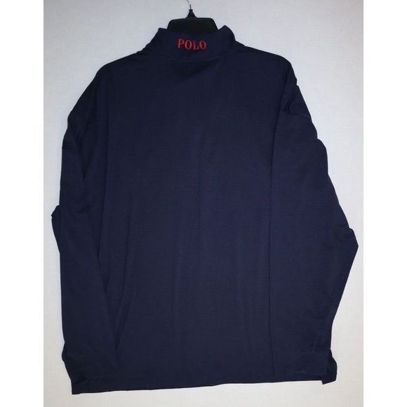 Polo Ralph Lauren Men's Sz 3XB Navy Long Sleeve 1/4 Zip Pullover Golf Shirt $148 - Picture 6 of 9
